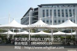 仙桃膜結構車棚、雨棚、遮陽棚，武漢膜結構