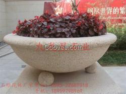 石雕花盆 花缽雕塑 盆栽石雕 園林綠化
