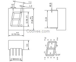 5101红光一位数码管（XDK-5101