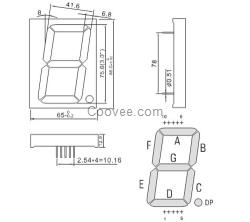 3寸红光数码管一位XDK-30101B