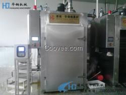 供應全自動四車四門煙熏爐設備