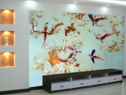 現(xiàn)代簡約&ldquo;玻璃背景墻&rdquo;