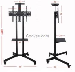 32寸55寸65寸電視機(jī)落地旋轉(zhuǎn)支架