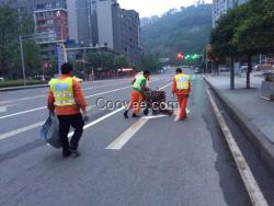 贵阳停车场划线赤水道路热熔标线 划车位线