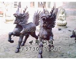 世隆雕塑,鑄銅麒麟雕塑制作,日照鑄銅麒麟