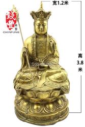 鑄銅地藏雕塑,寺廟雕塑,寺廟神像雕塑