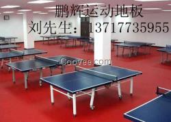 乒乓球專用塑膠地板 乒乓球室塑膠地板