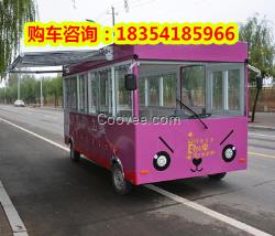 多功能小吃車 電動(dòng)節(jié)能環(huán)保美食車四季飄香