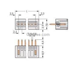 MCS連接器 萬(wàn)可733接線端子-鋒順