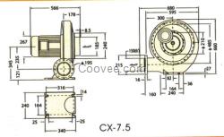 節(jié)能中壓風(fēng)機(jī) CX-7.5