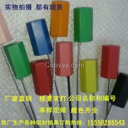 訂做一次性施封鎖 鋼絲封條 防偽防盜鉛封