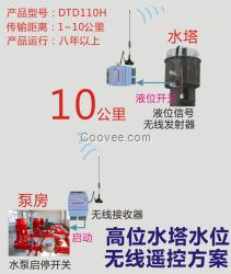 水塔与抽水泵相距2公里的抽水无线控制装置