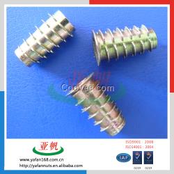 鋅合金內外牙5/16-18*20家具螺母