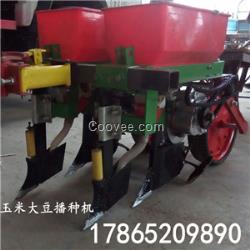 手扶拖拉機(jī)帶動(dòng)雙行玉米精播機(jī) 玉米精量免