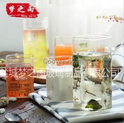 夢之雨廠家批發(fā)高硼硅玻璃新款烤花玻璃杯