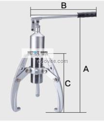 液壓拉馬 整體式液壓拉馬 單鉤雙孔拔輪器5T-20T 思圖特