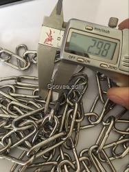 不銹鋼鏈條304廠家4MM不銹鋼鏈條價格   7元/m
