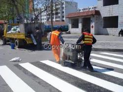 重慶道路熱熔劃線價格 標線涂料公司 施工