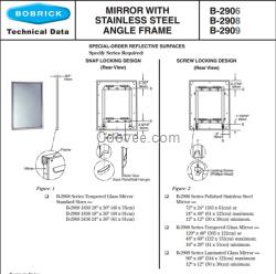 Bobrick B-2908 1830保必麗鋼化玻璃鏡子
