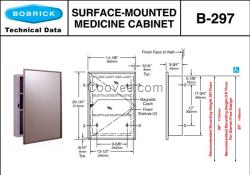 Bobrick B-297保必麗壁掛式醫(yī)藥箱