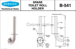 Bobrick B-541保必麗備用衛(wèi)生紙架