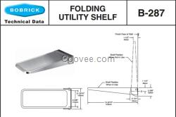 Bobrick B-287保必麗可折疊公用置物架