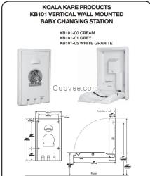 Koala Kare KB101-00考拉豎向嬰兒護理臺