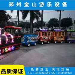 景區(qū)電動(dòng)觀光小火車游樂(lè)設(shè)備,金山游樂(lè)廠家供應(yīng)