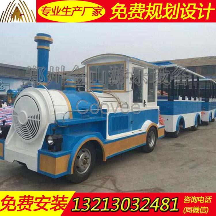 甘肅電動(dòng)小火車廠家  新型無軌觀光火車圖片 兒童游樂設(shè)備