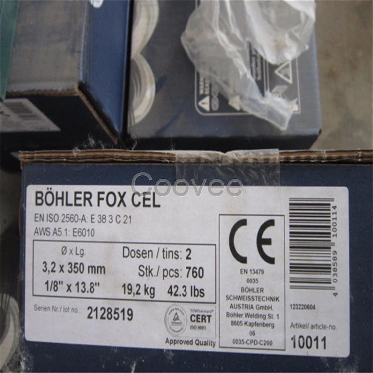 FOXCEL下向管道焊条E6010纤维素焊条