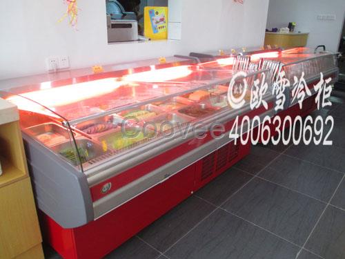 東莞市東城火鍋店展示柜海鮮肥牛冷藏柜