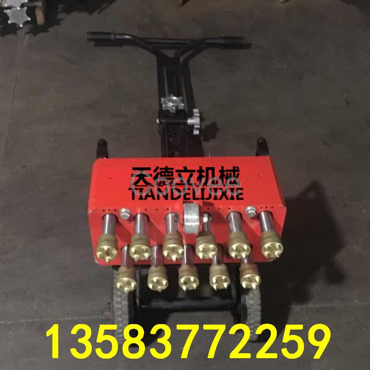 11頭手推式路面鑿毛機混凝土地面拉毛機三頭氣動鑿毛機廠家直銷