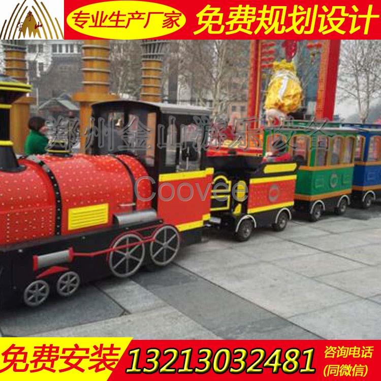 公園無軌觀光小火車圖片 新型游樂設(shè)備生產(chǎn)廠家