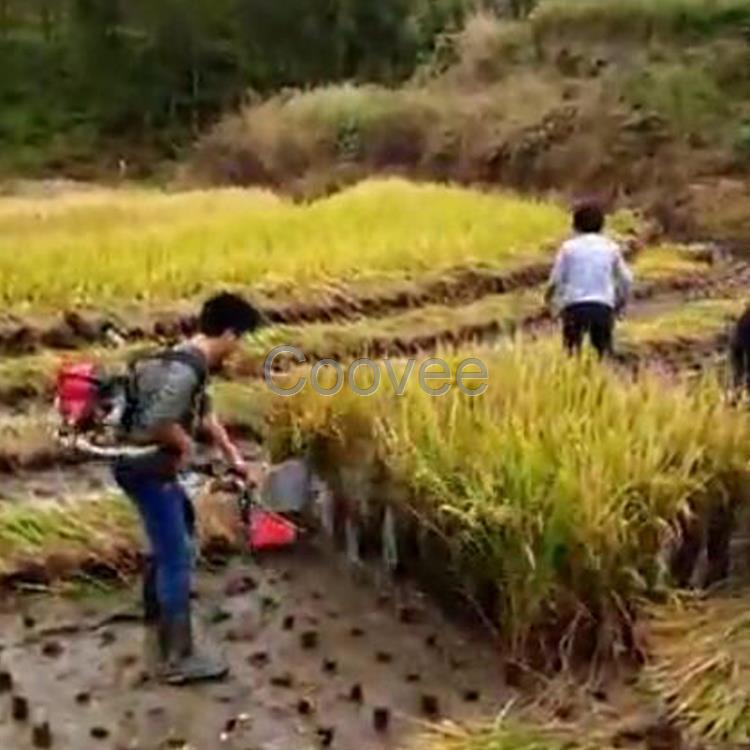 單缸風(fēng)冷四沖程汽油割稻機0.75kw水稻收割機直銷