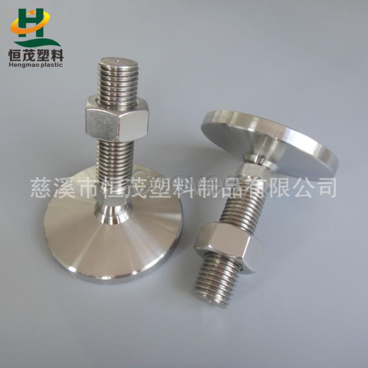 供應全金屬帶孔重型調整腳不銹鋼M24100水平關節腳萬向蹄腳