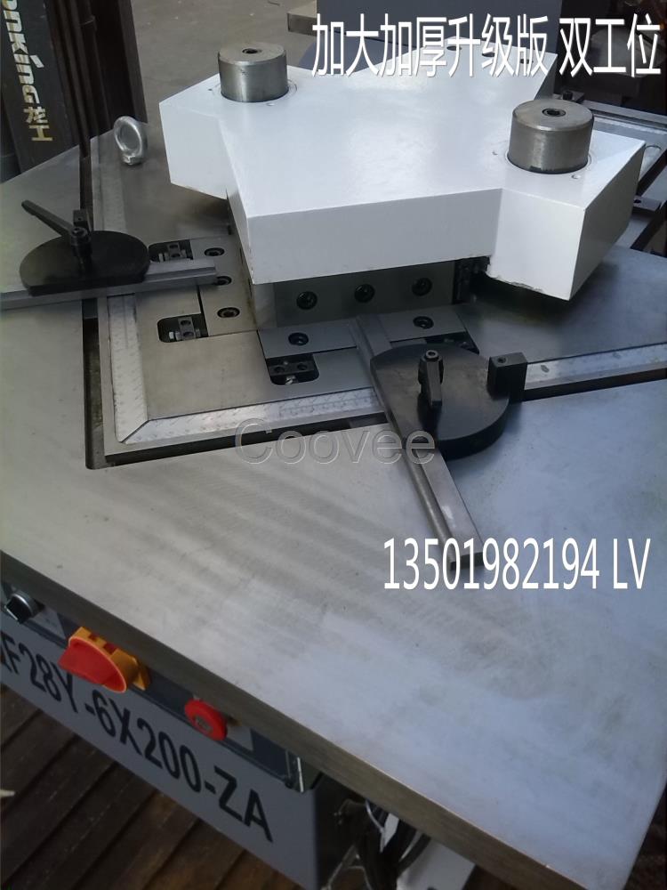上海伯環(huán)液壓雙工位剪角機(jī)沖孔剪凹槽QF28Y-6X200ZA