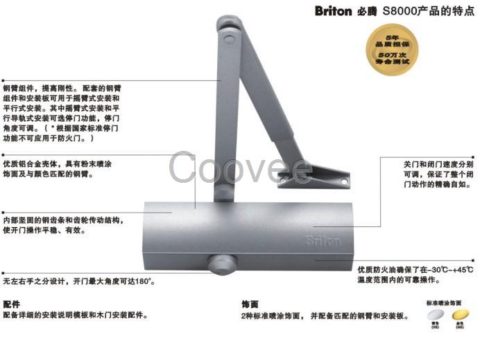 Briton必騰S8000系列閉門器