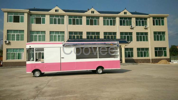 戶外不銹鋼燒烤小吃車房車電動水果冰淇淋車多功能食品加工餐飲車