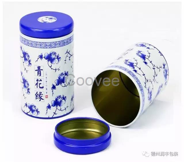 河北鐵盒廠定制青花瓷茶葉鐵罐包裝盒禮品通用馬口鐵罐批發(fā)