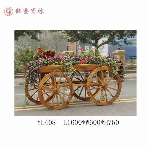 重慶鈺隆園林小品防腐木花車