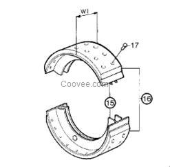 沃爾沃卡車配件批發(fā) 剎車片 鼓式剎車片