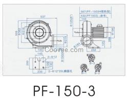 PF150-3耐高溫型中壓鼓風(fēng)機(jī)