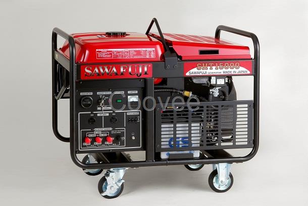 原裝澤藤本田汽油12KVA三相發電機組SHT15000HA