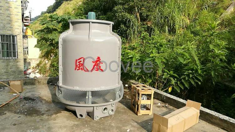 深圳龍崗冷卻塔風度25T圓形玻璃鋼冷卻塔25噸注塑機制冷機