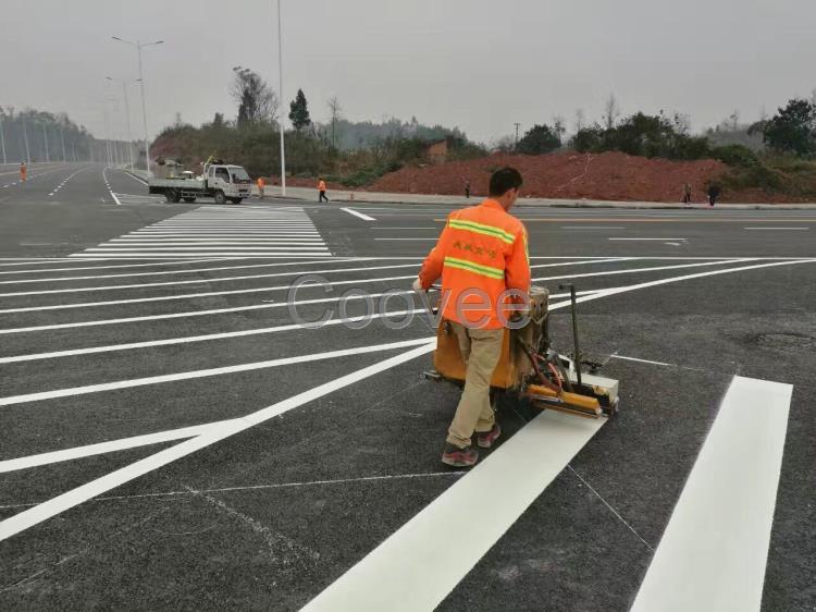 陜西道路熱熔劃線施工公司西安畫劃線涂料廠家