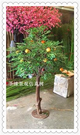 仿真石榴樹廣場仿真石榴樹訂做仿真植物花卉樹動物廠家直銷