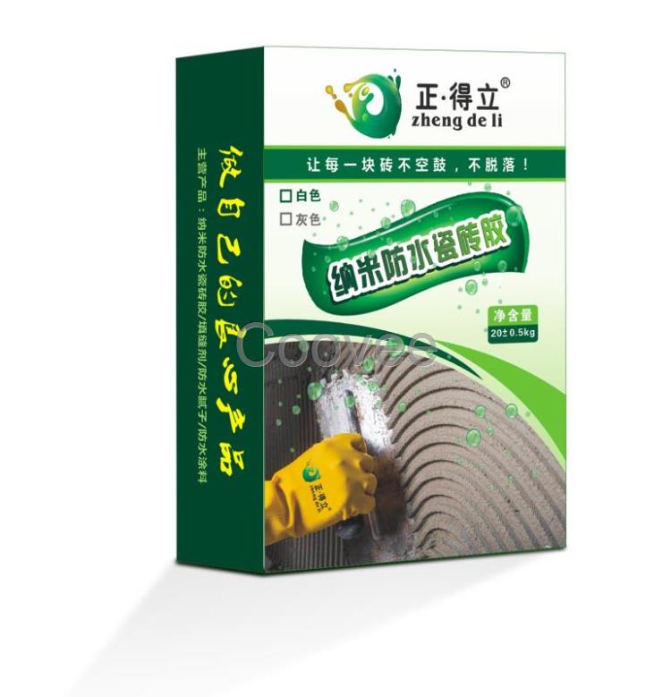 廣東正.得立納米防水瓷磚膠溶縮型瓷磚膠專用防水粘結劑