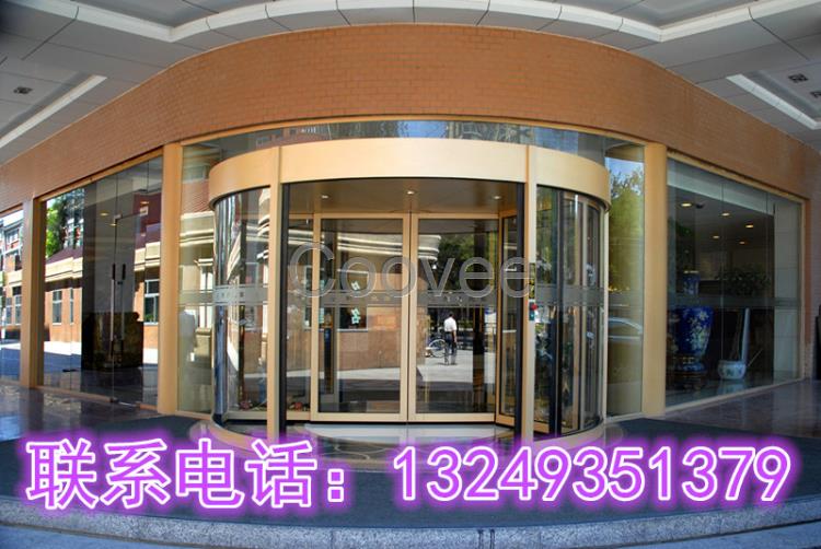 石家莊兩翼電話旋轉門定做古銅色電動旋轉門廠家直銷不銹鋼旋轉門