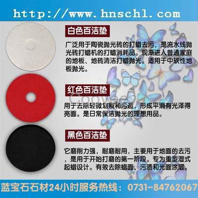 蝴蝶牌17寸百潔墊石材護理拋光墊刷地機拋光墊