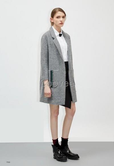 歐麥婭品牌折扣女裝2017年冬裝羊毛大衣新款貨源批發(fā)